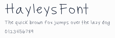 HayleysFont預覽圖