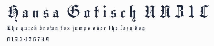 Hansa Gotisch UNZ1L預覽圖