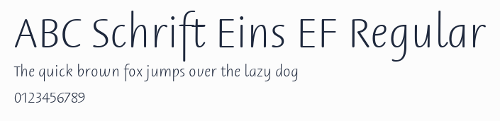 ABC Schrift Eins EF Regular預覽圖