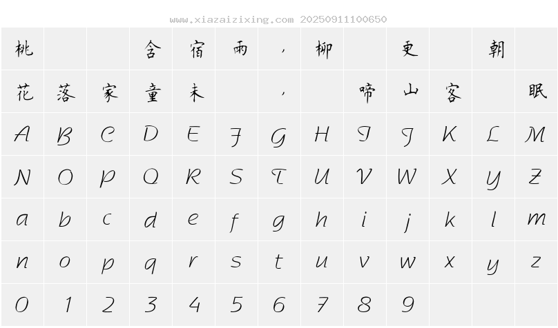字符映射圖