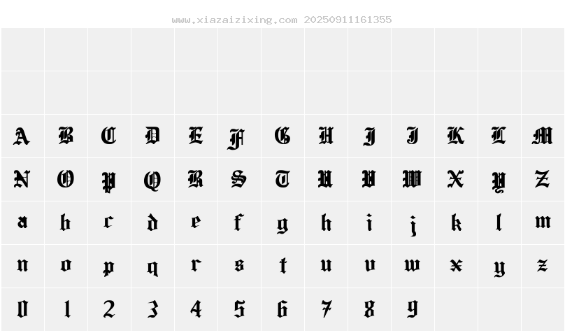 字符映射圖