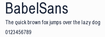 BabelSans預覽圖