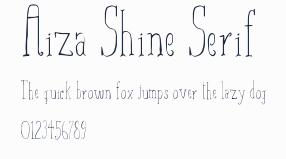 Aiza Shine Serif預覽圖