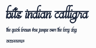 bits indian calligra預覽圖