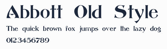 Abbott Old Style預覽圖