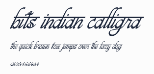 bits indian calligra預覽圖