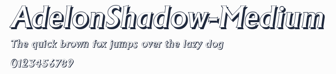 AdelonShadow-Medium預覽圖