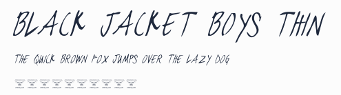 black jacket boys Thin預覽圖