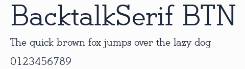 BacktalkSerif BTN預覽圖