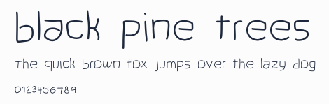 black pine trees預覽圖