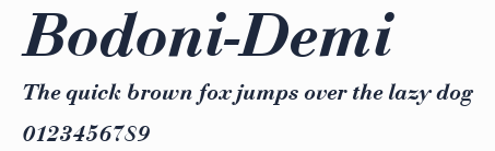 Bodoni-Demi預覽圖