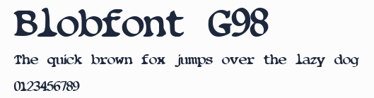 Blobfont G98預覽圖