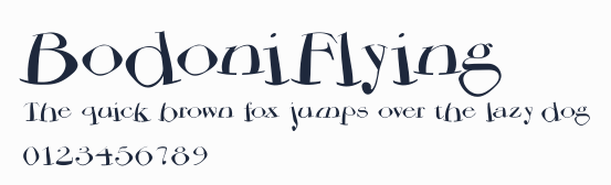 BodoniFlying預覽圖