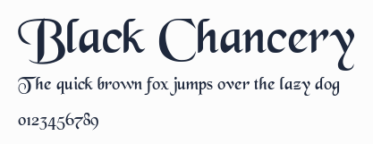 Black Chancery預覽圖