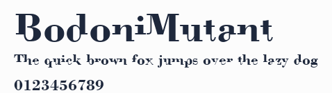 BodoniMutant預覽圖