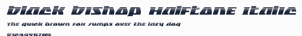 Black Bishop Halftone Italic預覽圖