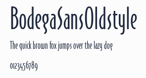BodegaSansOldstyle預覽圖