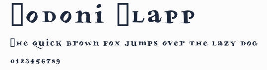 Bodoni Slapp預覽圖