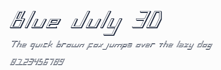 Blue July 3D預覽圖