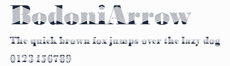 BodoniArrow預覽圖