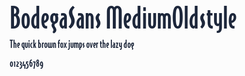 BodegaSans MediumOldstyle預覽圖