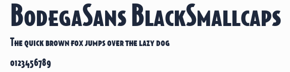 BodegaSans BlackSmallcaps預覽圖