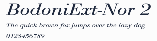 BodoniExt-Nor 2預覽圖