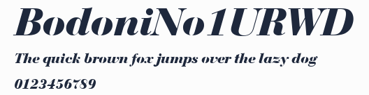 BodoniNo1URWD預覽圖