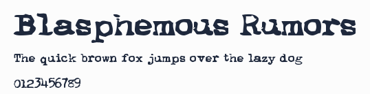 Blasphemous Rumors預覽圖
