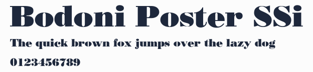 Bodoni Poster SSi預覽圖