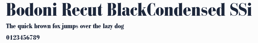 Bodoni Recut BlackCondensed SSi預覽圖
