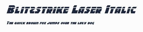 Blitzstrike Laser Italic預覽圖