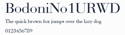 BodoniNo1URWD預覽圖