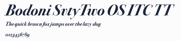 Bodoni SvtyTwo OS ITC TT預覽圖