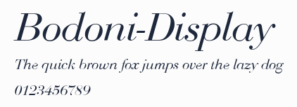 Bodoni-Display預覽圖