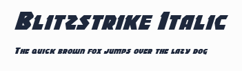 Blitzstrike Italic預覽圖