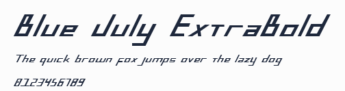 Blue July ExtraBold預覽圖