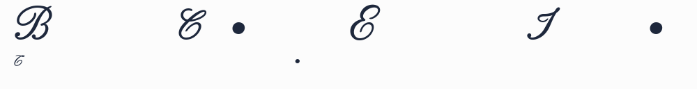Bodoni Classic English Initials預覽圖