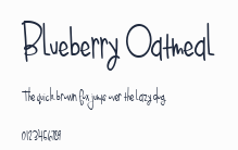 Blueberry Oatmeal預覽圖