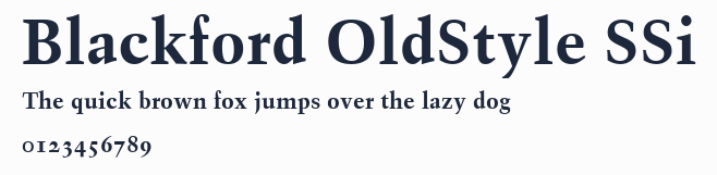 Blackford OldStyle SSi預覽圖