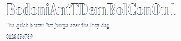 BodoniAntTDemBolConOu1預覽圖