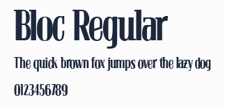 Bloc Regular預覽圖