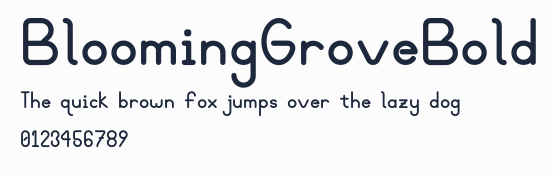 BloomingGroveBold預覽圖