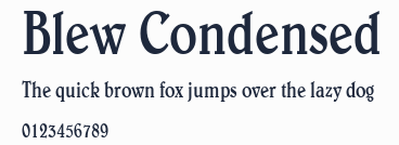 Blew Condensed預覽圖