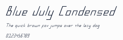 Blue July Condensed預覽圖