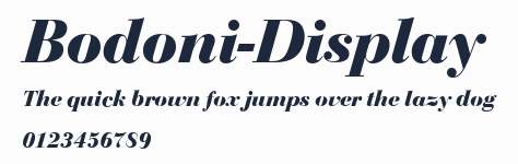 Bodoni-Display預覽圖