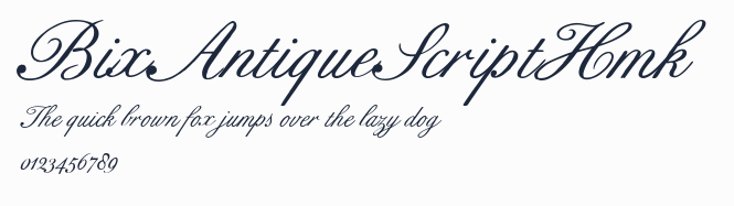 BixAntiqueScriptHmk預覽圖
