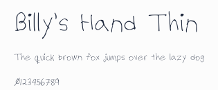 Billy's Hand Thin預覽圖