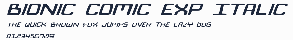 Bionic Comic Exp Italic預覽圖