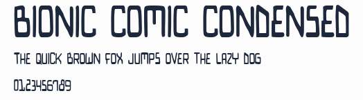 Bionic Comic Condensed預覽圖